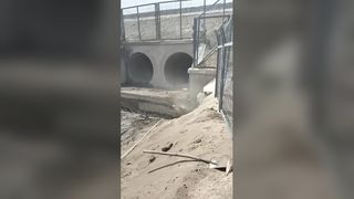 Raupenseilsäge zum Schneiden von Brücken