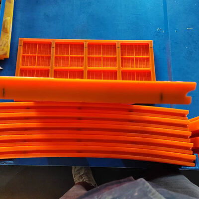 HUATAO WS 85 Wear-Resistant Polyurethane Screen 305x305mm with Rail Seat Installation for Iron Ore