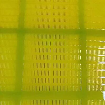 40mm Yellow Polyurethane Screen Mat for Mining with 1.5mm Wire Diameter and High Abrasion Resistance