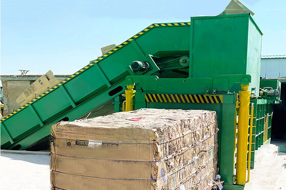 Automatic Horizontal Hydraulic Baler For Plastic Bottle Waste Box For Recycling