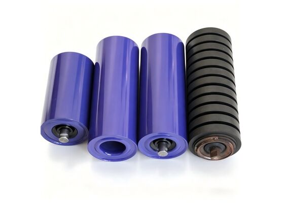 Impact Resistant Rubber Disc Conveyor Roller for Mine Site