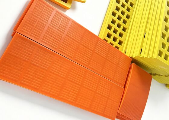 Anti-Clogging Polyurethane Flip Flow Screen Mat for Damp Sticky Coal Washing