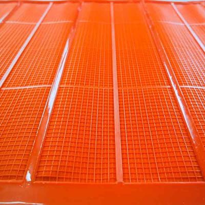 High Frequency Polyurethane Fine Screen Mesh with 75micron Opening for Abrasion Resistance and Anti-Blinding