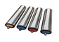Covered Rubber 300mm Steel Conveyor Rollers Automatic Steering