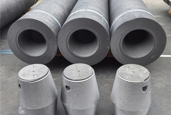 High Efficiency Durable RP Graphite Electrodes For Electric Furnace Smelting