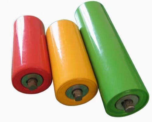 Industrial Rubber Conveyor Belt Roller with Zinc Plated Surface