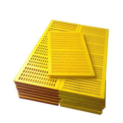 30mm Thick Yellow Polyurethane Screen Mat with 1.5mm Wire for High Wear Resistance Mining