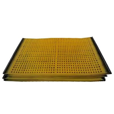 30mm Thick Polyurethane Screen Mat with High Wear Resistance and Self-Cleaning Apertures for Mining Bauxite Screening