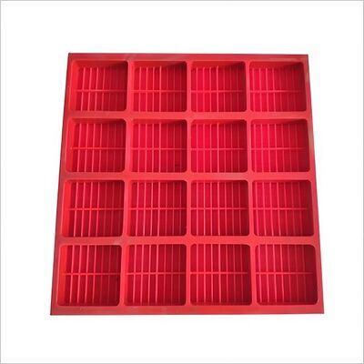 Green Color 30mm Polyurethane Screen Mat with Self-Cleaning Holes for Mining Graphite Screening
