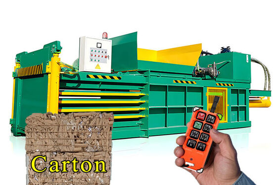 Automatic Horizontal Hydraulic Baler For Plastic Bottle Waste Box For Recycling