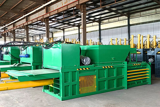 Automatic Horizontal Hydraulic Baler For Plastic Bottle Waste Box For Recycling