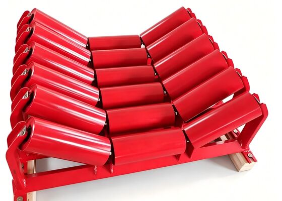 Anti-Adhesion Rubber Disc Idler for Wet Ore Conveying Line