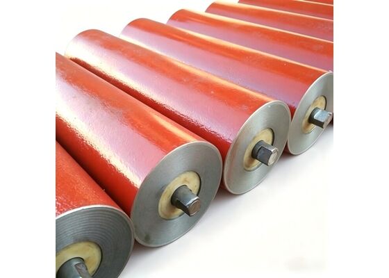 Wet Material Anti-Stick Rubber Disc Return Idler Roller