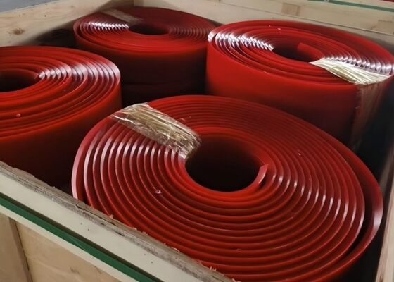 PU Conveyor Belt Skirting 12mm Thickness Long Service Life Coal Conveyor System