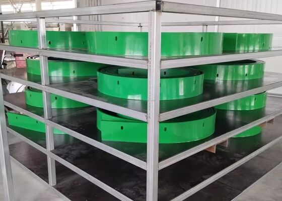 Polyurethane Conveyor Belt Skirting Red Color High Elasticity Mining Belt System