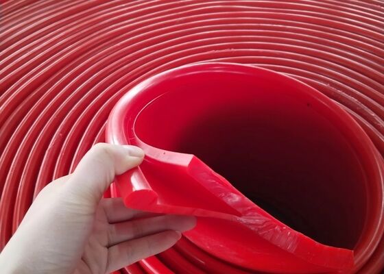 PU Conveyor Belt Skirting Roll High Elasticity Wear Resistant Quarry Conveyor System