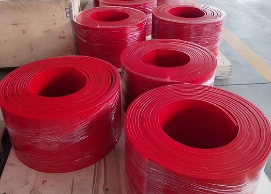 Urethane Conveyor Skirting Beveled Edge 65A Hardness Bulk Material Handling System