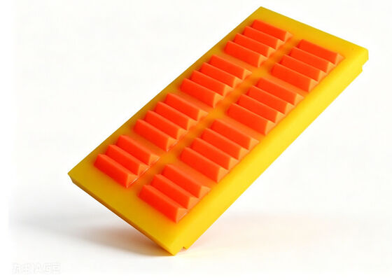 Customizable Red Polyurethane Dewatering Screen Panel with 0.5mm Slot Opening for Industrial Slurry Treatment