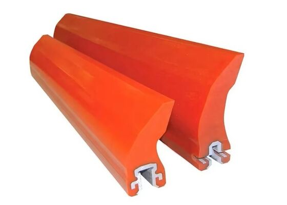 Conveyor Belt PU Scraper Orange Blade Heavy Duty Bulk Material Handling Use