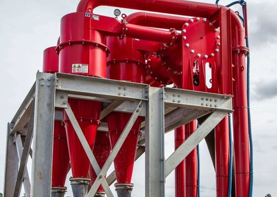 Mining Hydrocyclone Cluster Separator Ceramic Liner Cyclone For Fine Particle Separation