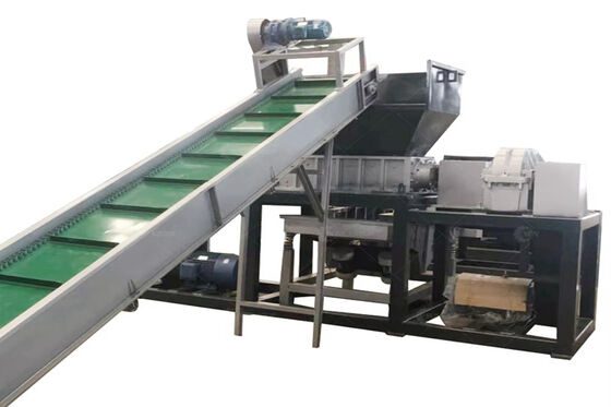 Industrial Double Shaft Shredder for Waste Recycling 