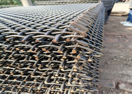 High Wear Resistant High Manganese Steel Woven Wire Mesh for Mining and Quarry Screening