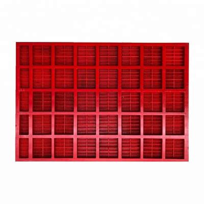 Steel Frame Polyurethane Screen Panel with 0.1mm Slot Opening and 305x305mm Size for Mining Dewatering
