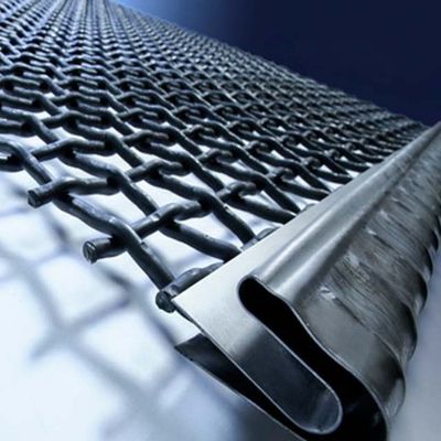 65MN Stainless Steel Mine Sieving Mesh Vibrating Screen Mesh with 2mm-100mm Aperture and High Tensile Strength for Quarry