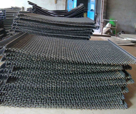 High Carbon Steel Wire Mining Screen Mesh With Hooks for Abrasion and Wear Resistance