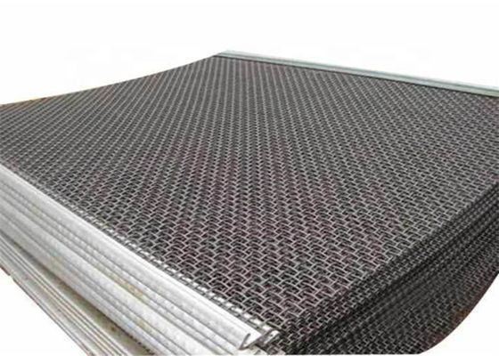 High Carbon Woven Wire Screen Tension Wire Mesh With Hooks for Abrasion Resistant Screening