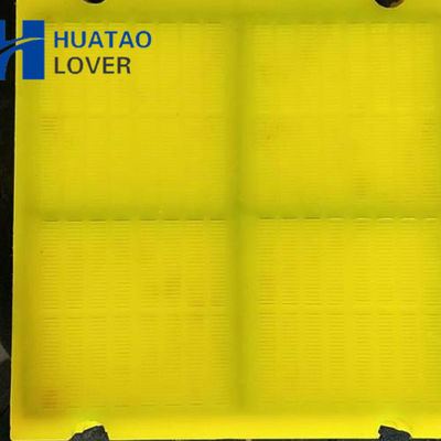 30mm Thickness 305x305mm Steel Frame Polyurethane Screen Panel for Dewatering