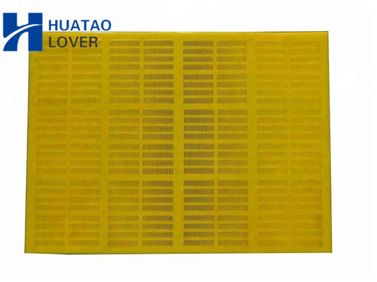 0.1mm Aperture PU Dewatering Screen Panel with Steel Frame and Polyurethane Surface for Sand Dewatering