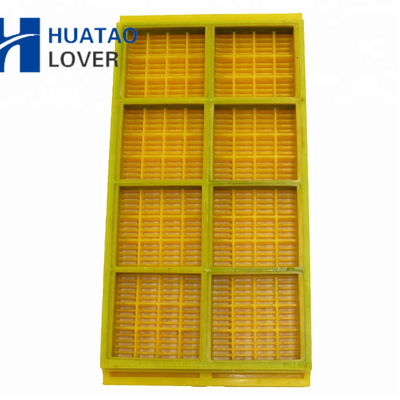 30mm Thickness 0.125mm Hole Width Corrosion Resistant Polyurethane Dewatering Screen Mesh for Mining
