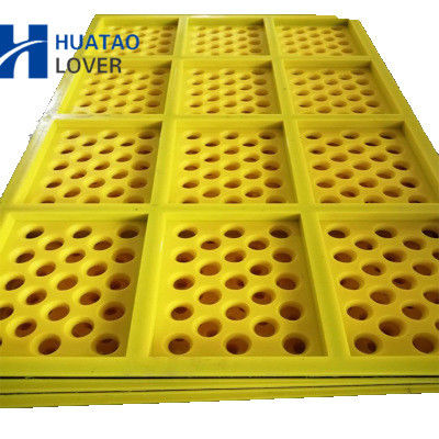 5mm Aperture Polyurethane Modular Screen Panel with Self-Cleaning Apertures for Vibrating Screener