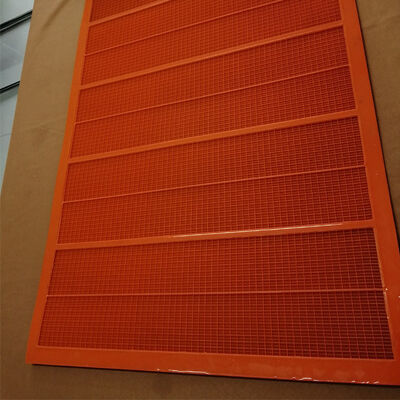 Orange PU Screen Panel 0,5 mm Gitter 1040x700 mm für das nasse Sieben