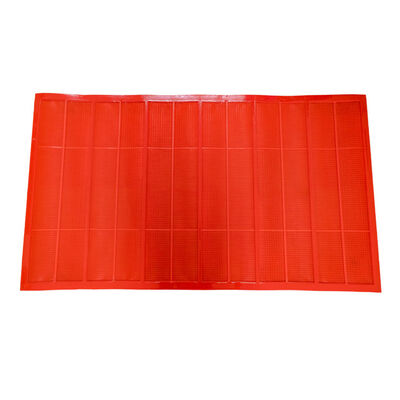 Orange Polyurethan-Bildschirm mit 0,3mm Öffnung 1040x700mm Hohe Verschleißfestigkeit für feines Screening