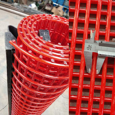 Stahldraht Tufflex-Bildschirm mit PU-Beschichtung in 1x6mm Temperaturgröße