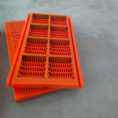 Industrielle lineare Vibrationsschirm mit hoher Verschleißfestigkeit Polyurethan Siebmaschine für 0,1 mm Schlitzöffnungen und modulare Installation