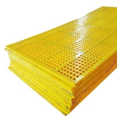 30 mm Dicke Polyurethan Spannschirmmatte für Bergbau mit 1,5 mm Drahtdurchmesser und hoher Verschleißfestigkeit