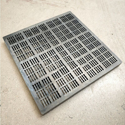 30*8mm Langlebige Gummi-Siebplatte mit hochverschleißfestem Gummi und Stahlrahmen für Bergbau-Vibrationssiebe