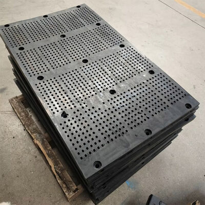 40x8mm hochverschleißbare Gummi-Bildschirmplatte mit Stahlrahmen für industrielle Vibrationsbildschirme