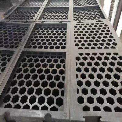 60*10mm Modulares Gummi-Siebpanel mit hochabriebfestem Gummi + Stahlrahmen und austauschbaren Lochblechen