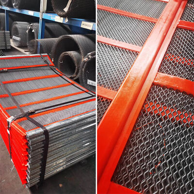 Poly Ripple Selbstreinigungsdrahtnetz für schwarze Schwingung Steinbruch Bergbau Sieben