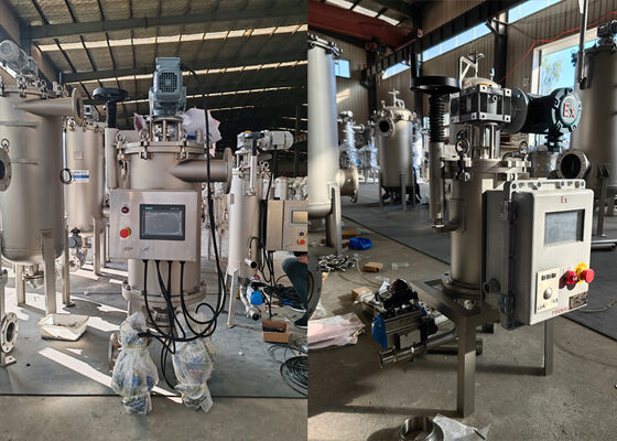 Automatisch selbstreinigendes Filtergehäuse für die industrielle Filtration
