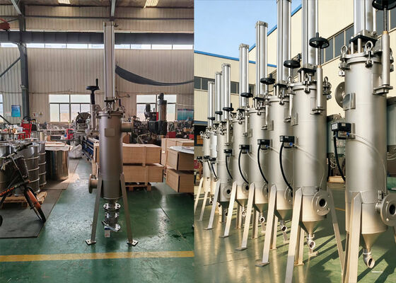 Automatischer, pneumatischer, selbstreinigender Schaberfilter für die chemische Industrie