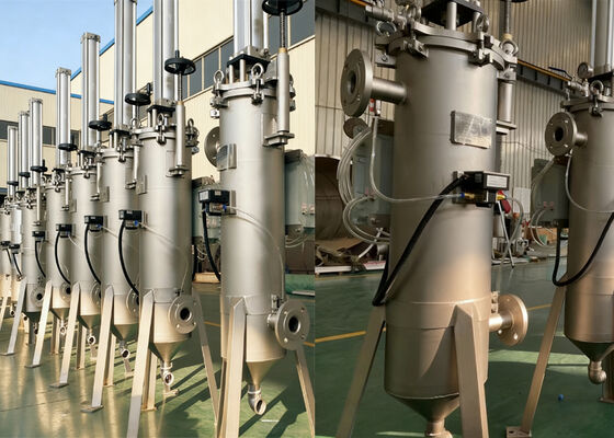 Automatischer selbstreinigender Edelstahlfilter für viskose Produkte
