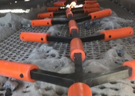 Antiblockierende Entstopfungsstangen für Material mit hoher Feuchtigkeit