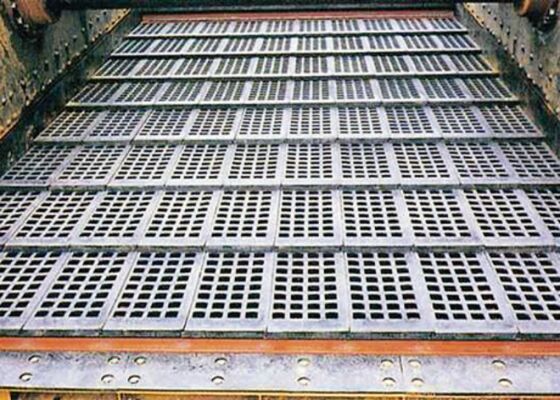 Industrie-Bergbau-Gummi-Deck-Panel mit individuellen Öffnungen