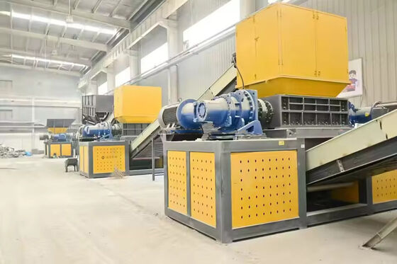 800 kg/h Reifen-Doppel-Schredder für die Gummipulverleitung