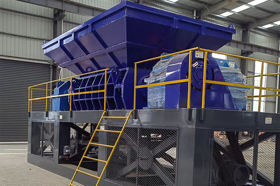 380V/50Hz Doppelwellen-Schredder für die europäische Recyclinganlage